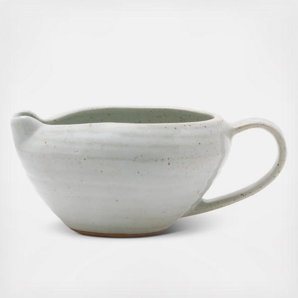 Blue Pheasant Miranda Gravy Boat  - White Salt Glaze