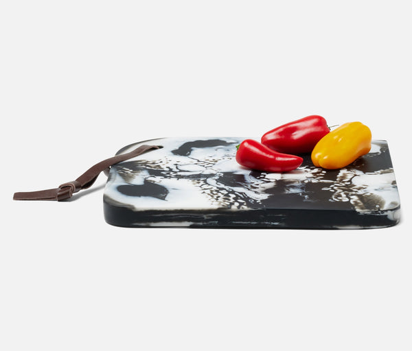 Noah Black Swirled Serving Board