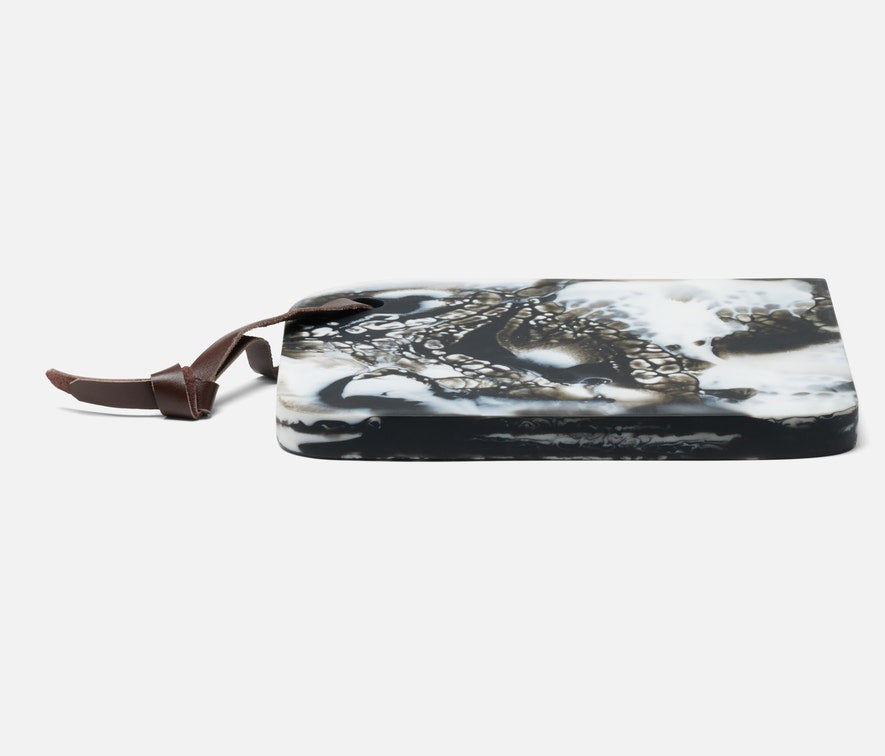 Noah Black Swirled Serving Board