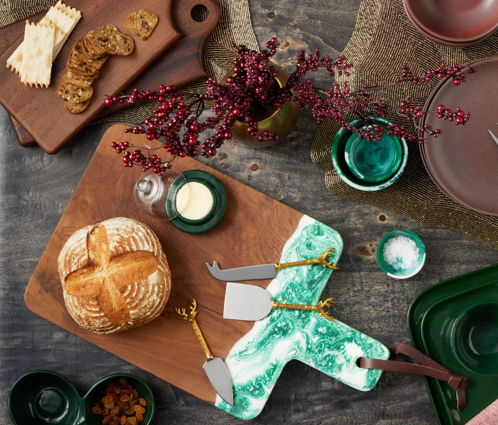 Blue Pheasant Hugo Swirled Pinch Bowl - Dark Green