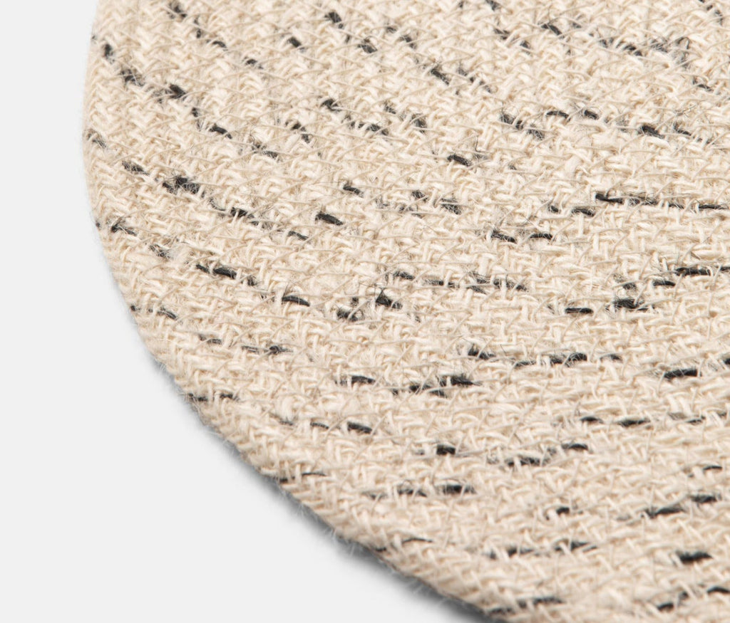 Blue Pheasant Atticus Round Speckled Placemat (pack of 4)