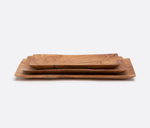 Blue Pheasant Rowan Serving Trays Collection - Natural