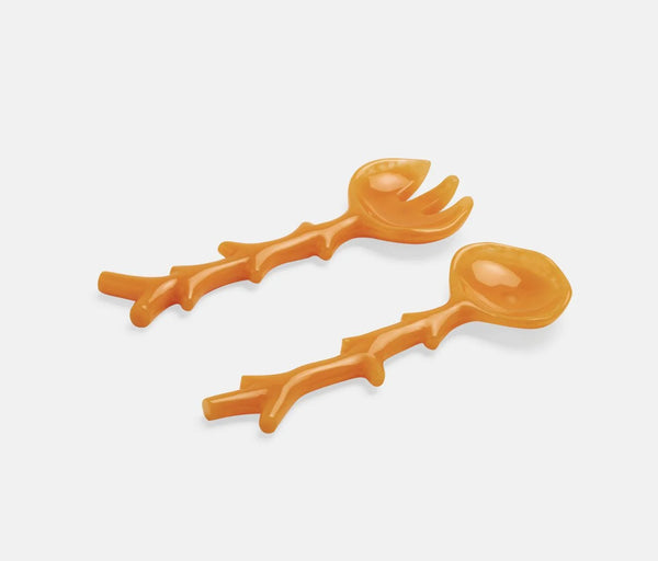 Blue Pheasant Celina 2-Piece Serving Set - Marigold