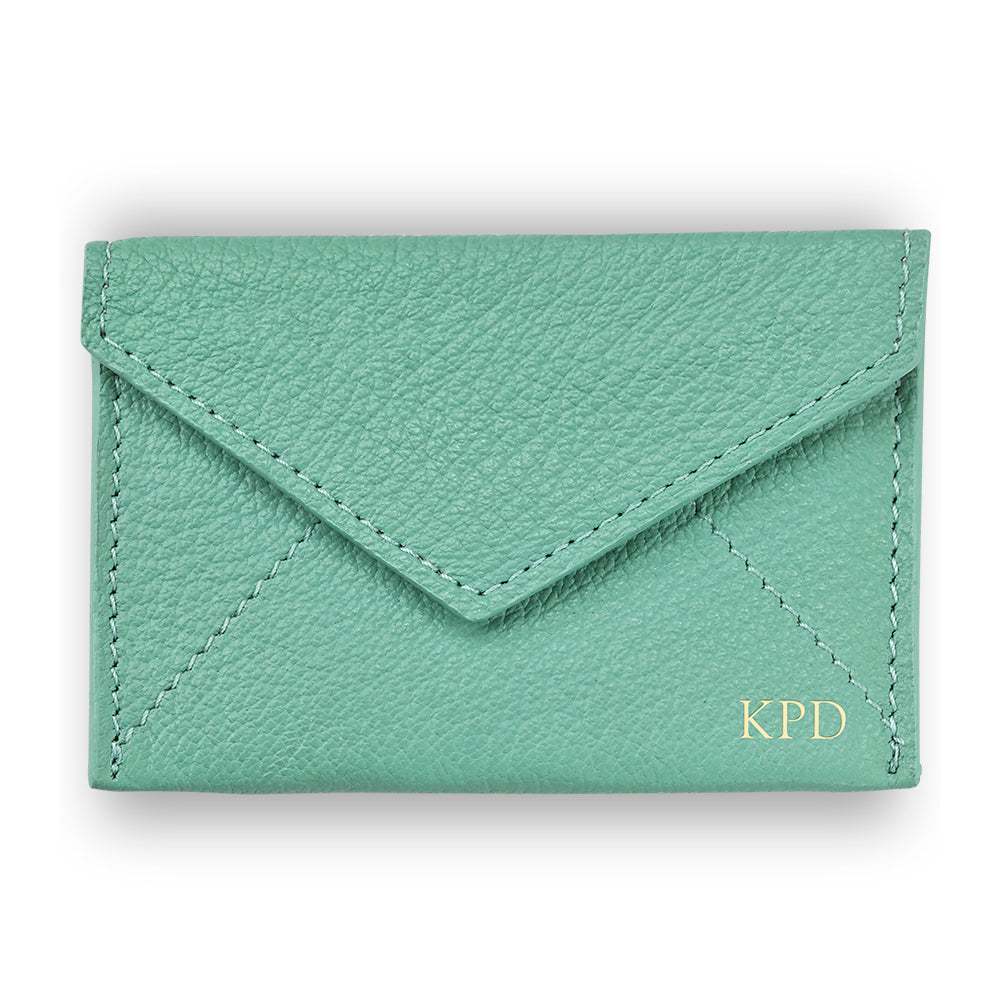 Robin’s Egg Leather Mini Envelope