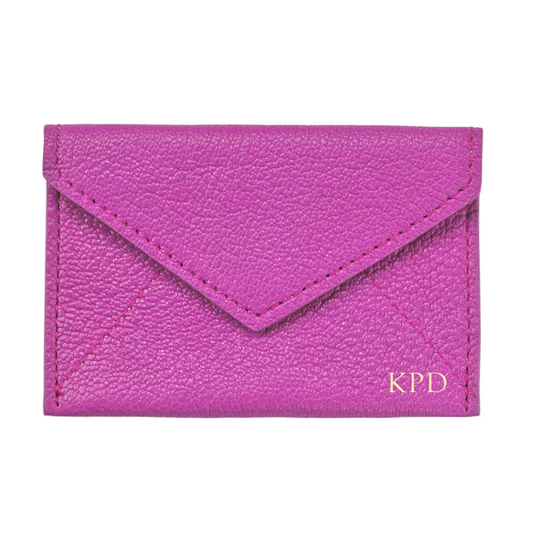 Orchid Leather Mini Envelope