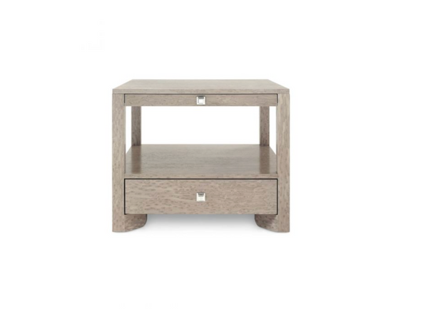 Villa & House Taupe Gray Lugano 1-Drawer Side Table