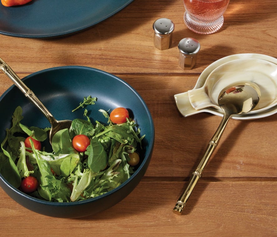 Blue Pheasant Lorant, Natural Horn, Spoon Rests - Set of 3