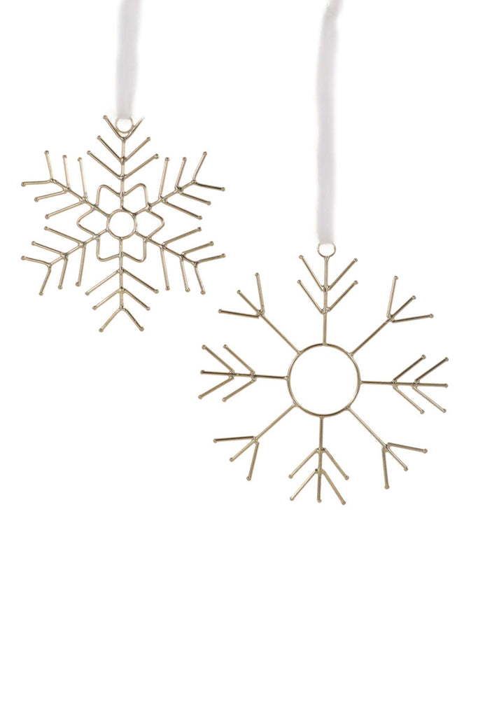 Cody Foster Glinting Snowflake Ornament (SET OF 2)
