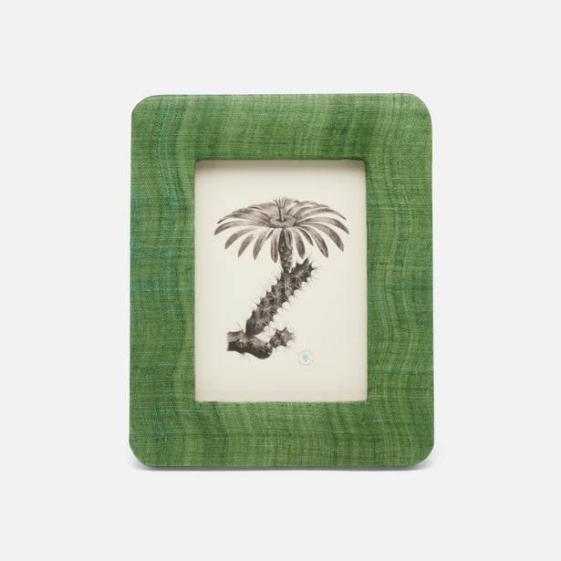 Halle Silken Abaca Picture Frame - Dark Green