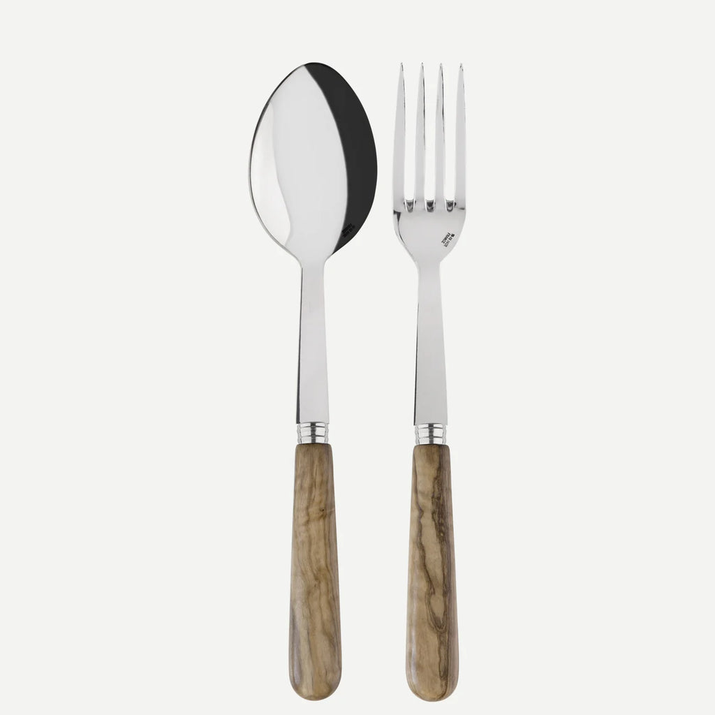 Sabre Paris, Lavandou, Olive Tree Wood, Serving Set