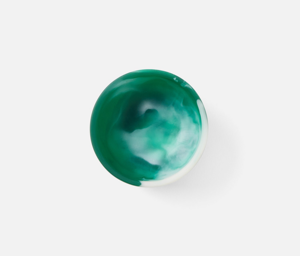 Blue Pheasant Hugo Swirled Pinch Bowl - Dark Green