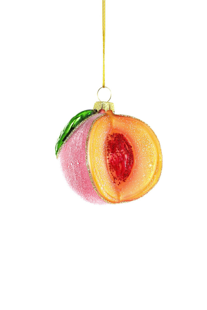 Cody Foster Sugared Peach Ornament