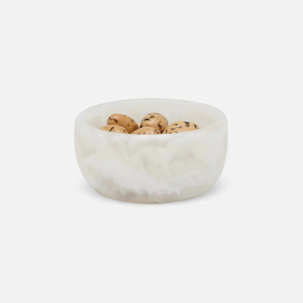 Blue Pheasant Hugo Swirled Mini Serving Bowl - White