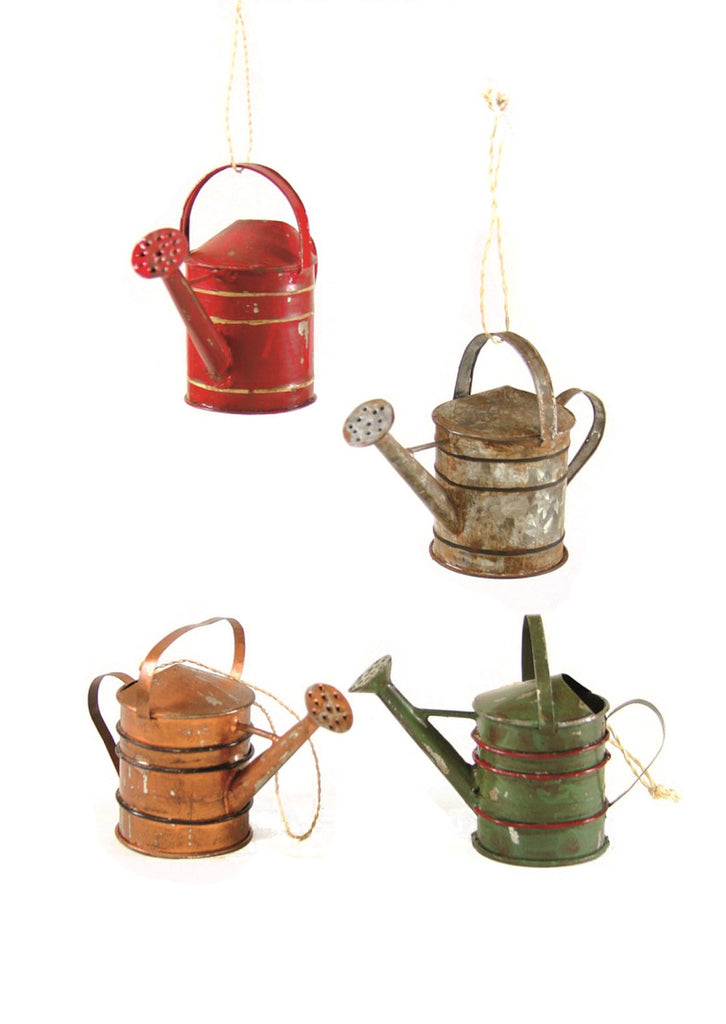 Cody Foster Vintage Watering Can Assortment of 4 Ornaments