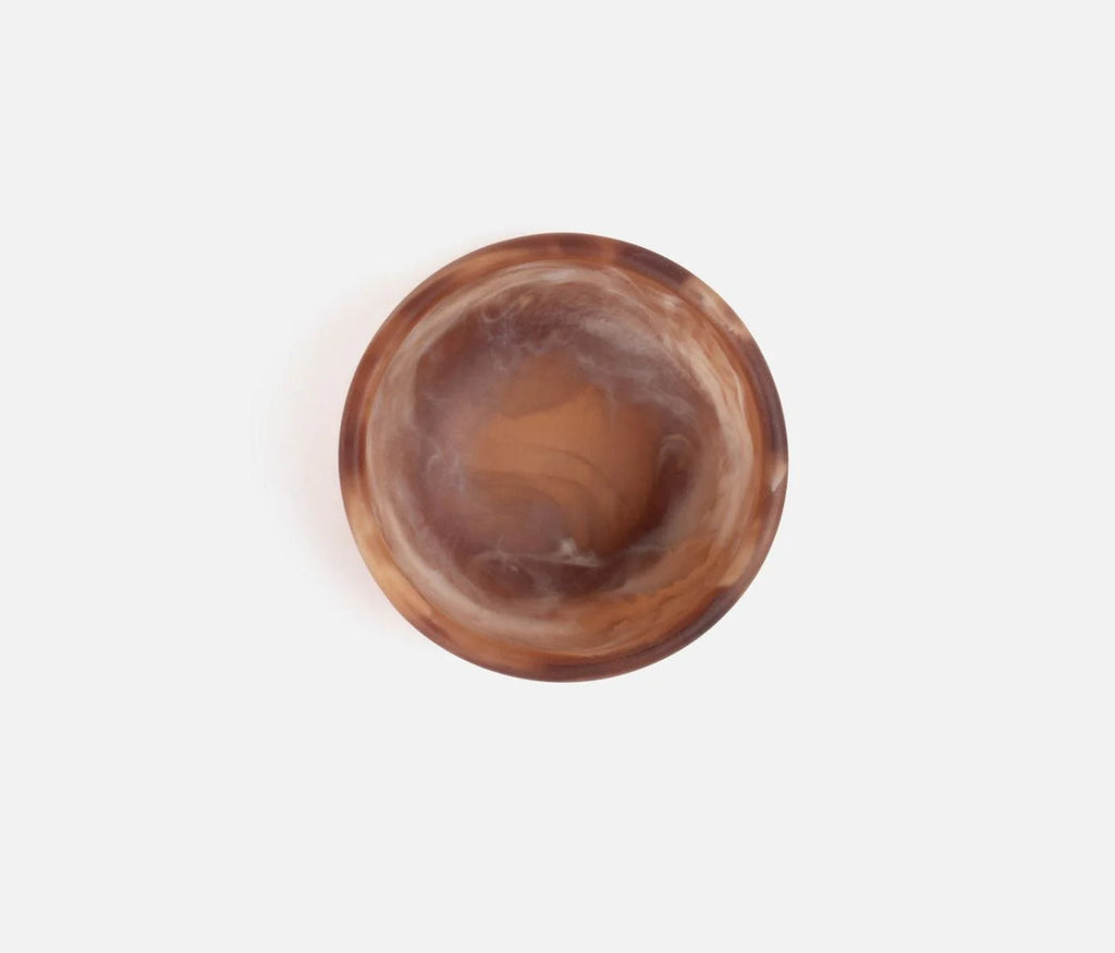 Blue Pheasant Hugo Swirled Pinch Bowl - Brown