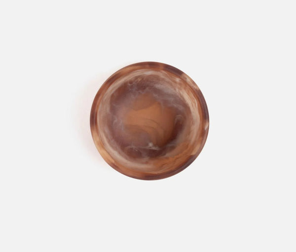 Blue Pheasant Hugo Swirled Pinch Bowl - Brown