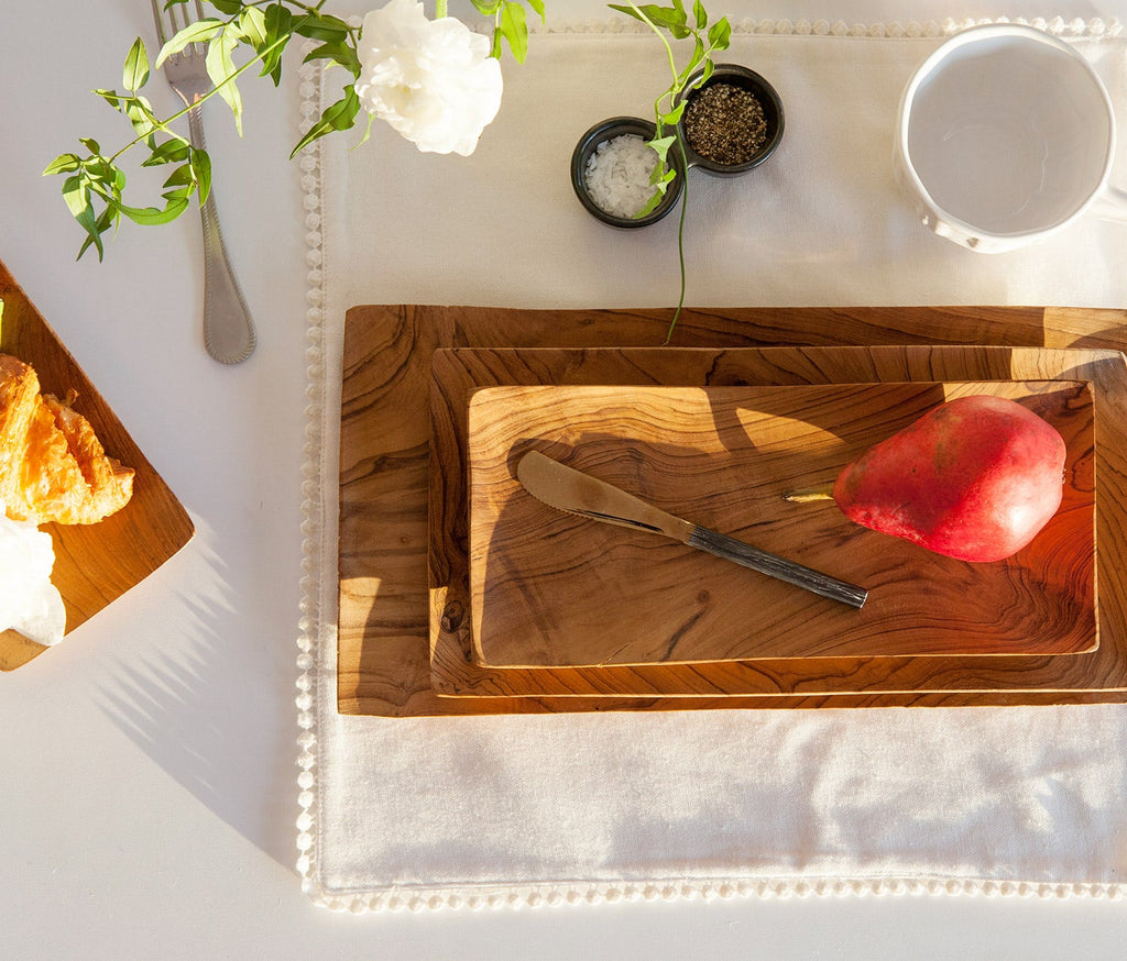 Blue Pheasant Rowan Serving Trays Collection - Natural