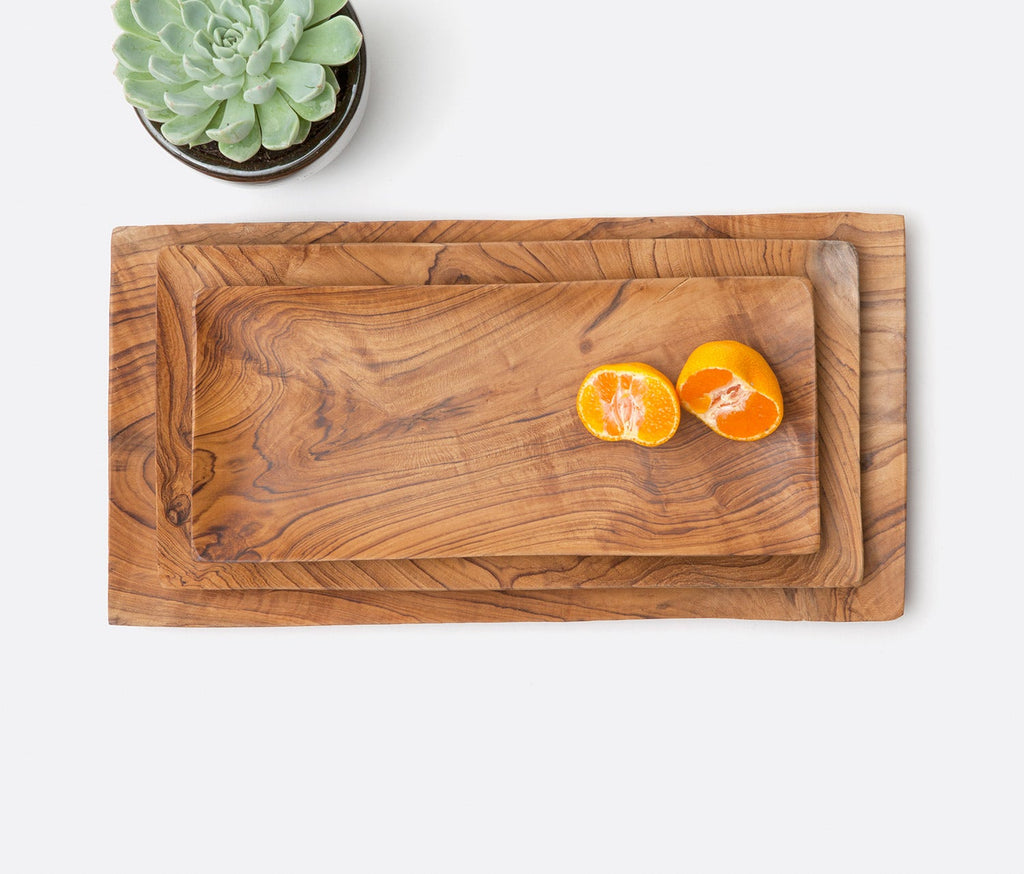 Blue Pheasant Rowan Serving Trays Collection - Natural