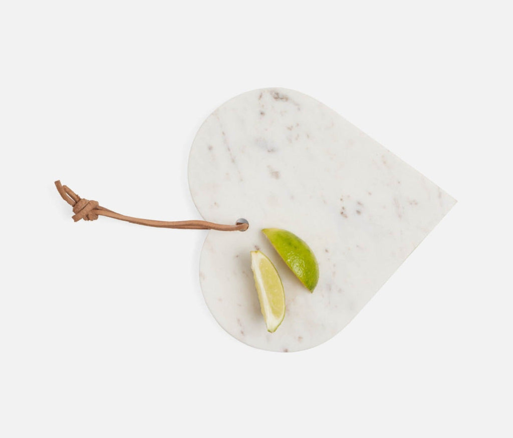 Blue Pheasant White Riley Heart Shaped Serving Board