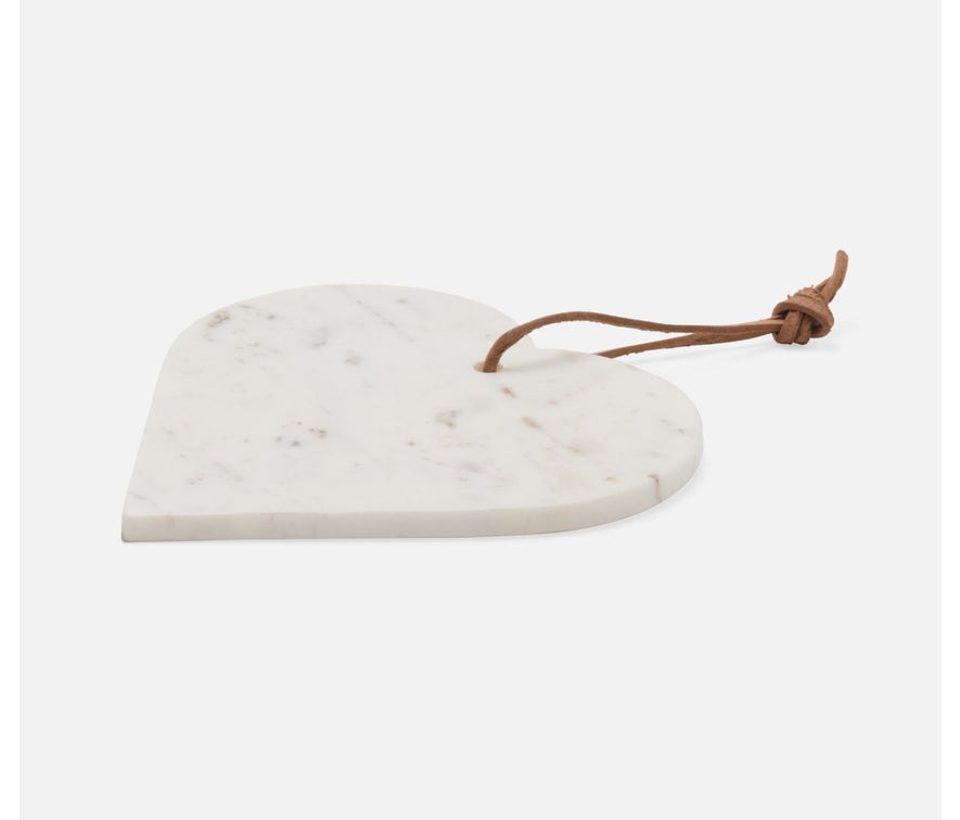 Blue Pheasant White Riley Heart Shaped Serving Board