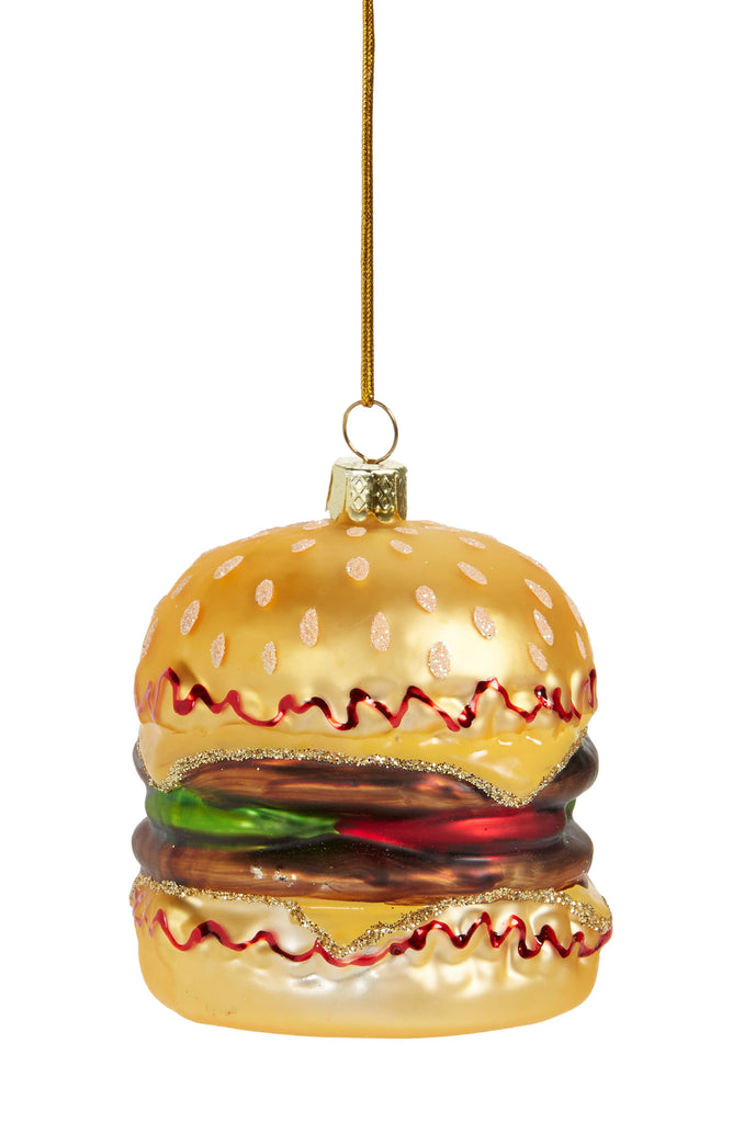 Cody Foster Double Cheeseburger Metallic Ornament