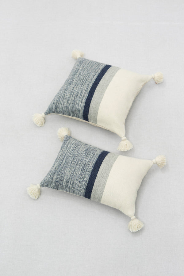 Pais Textil Blue Stripes Melange Alpaca Pillow Cover