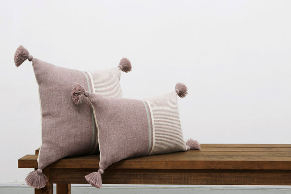 Pais Textil Pink Block Cierre Alpaca Pillow Cover