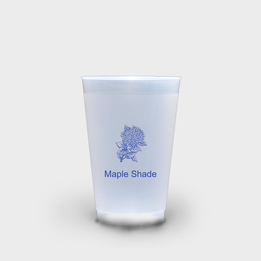 Blue Hydrangea Roadie Cups 16 oz