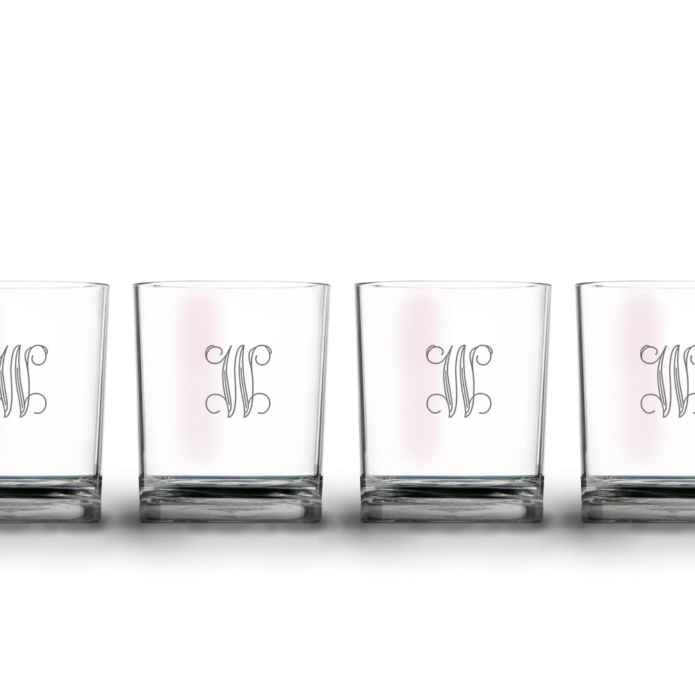 Double Old Fashioned Etched Acrylic Beverageware