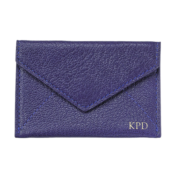 Indigo Leather Mini Envelope