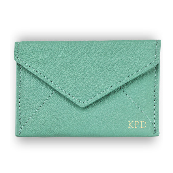 Robin’s Egg Leather Mini Envelope