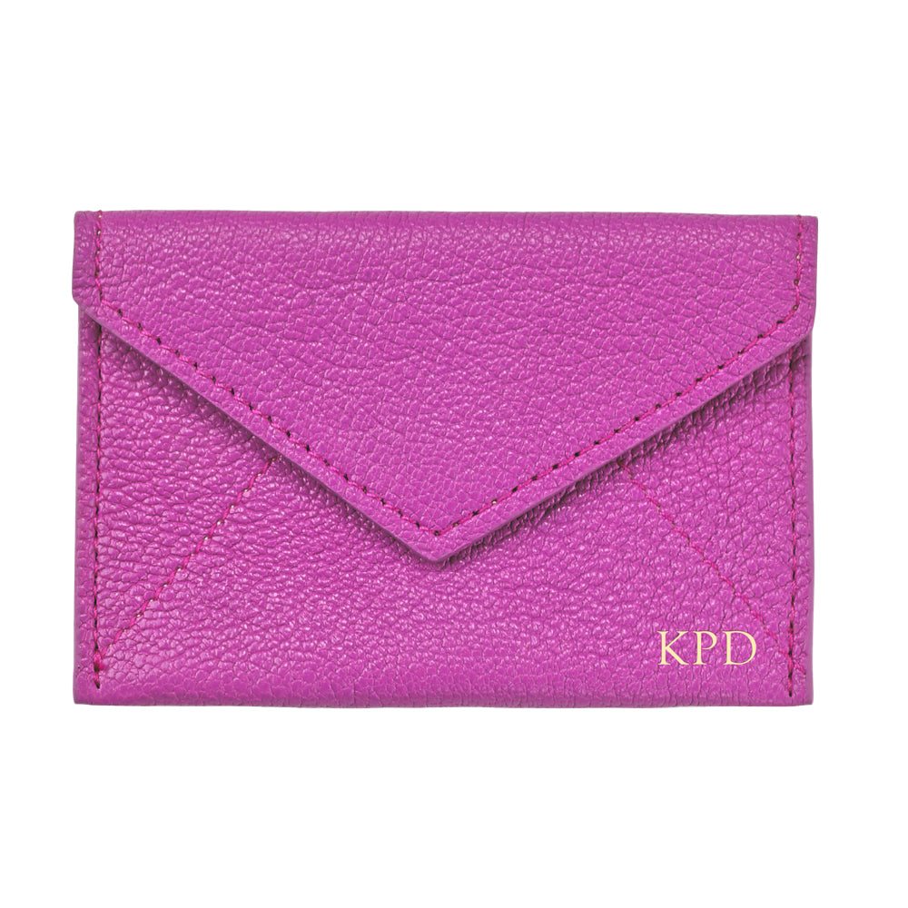 Orchid Leather Mini Envelope