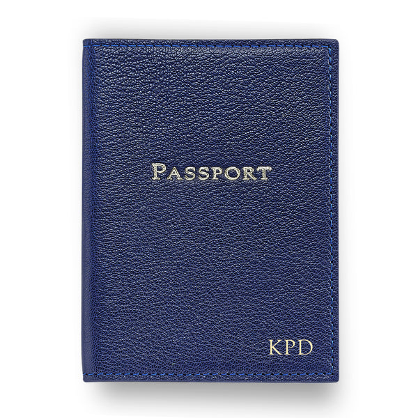 Indigo Leather Passport Cover