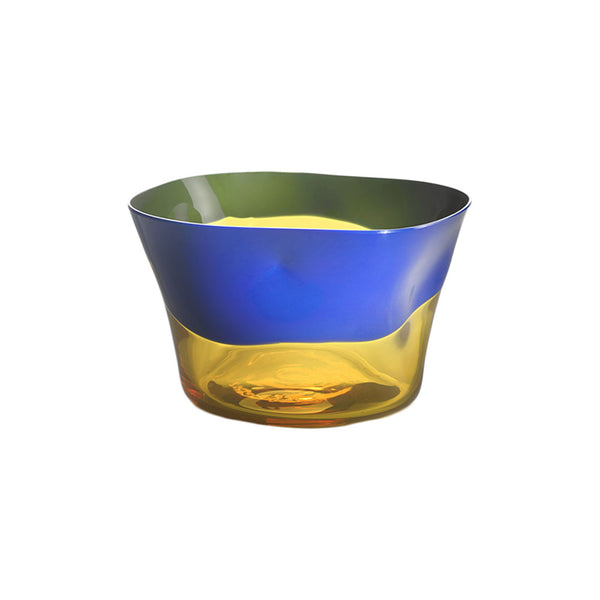 Nason Moretti Blue with Yellow Dandy Bowl