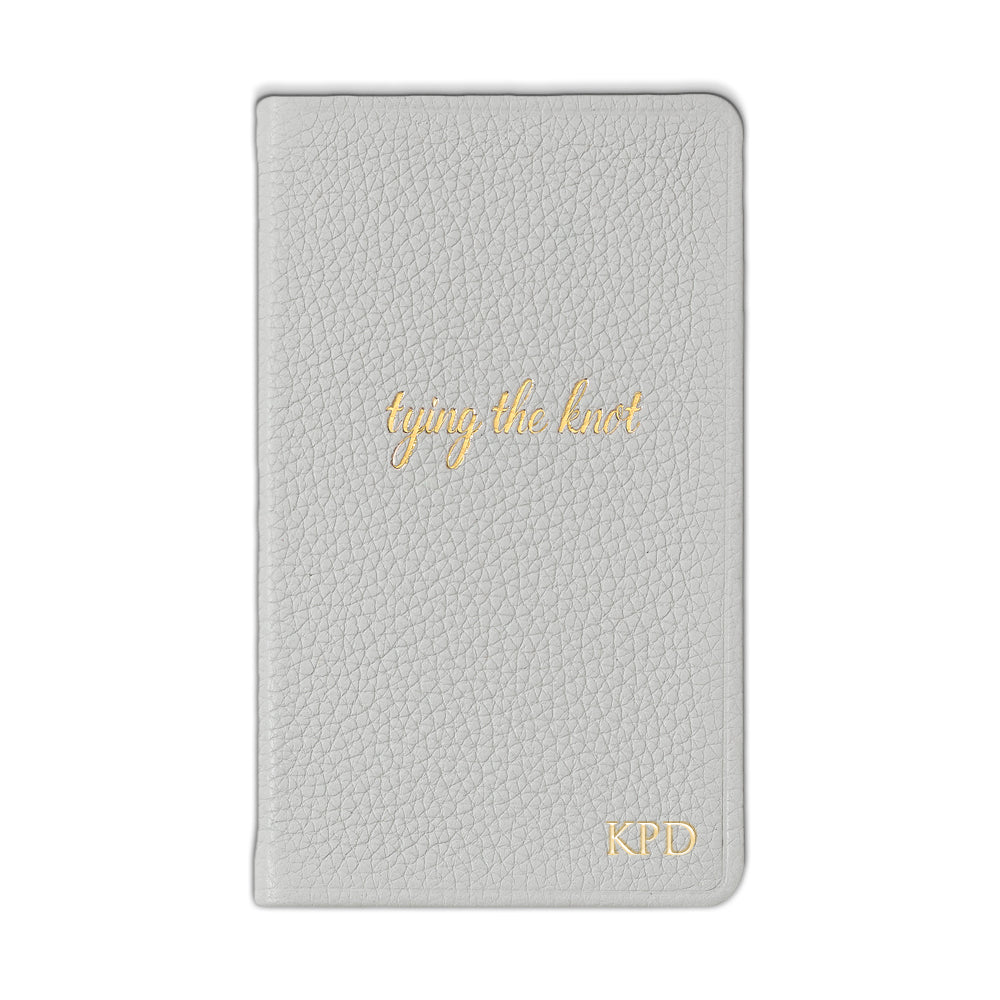 Gray "Tying the Knot" Pocket Notes