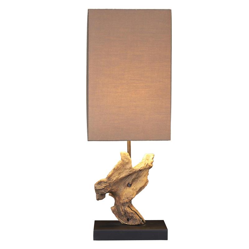 Continental Home Teak Root Table Lamp