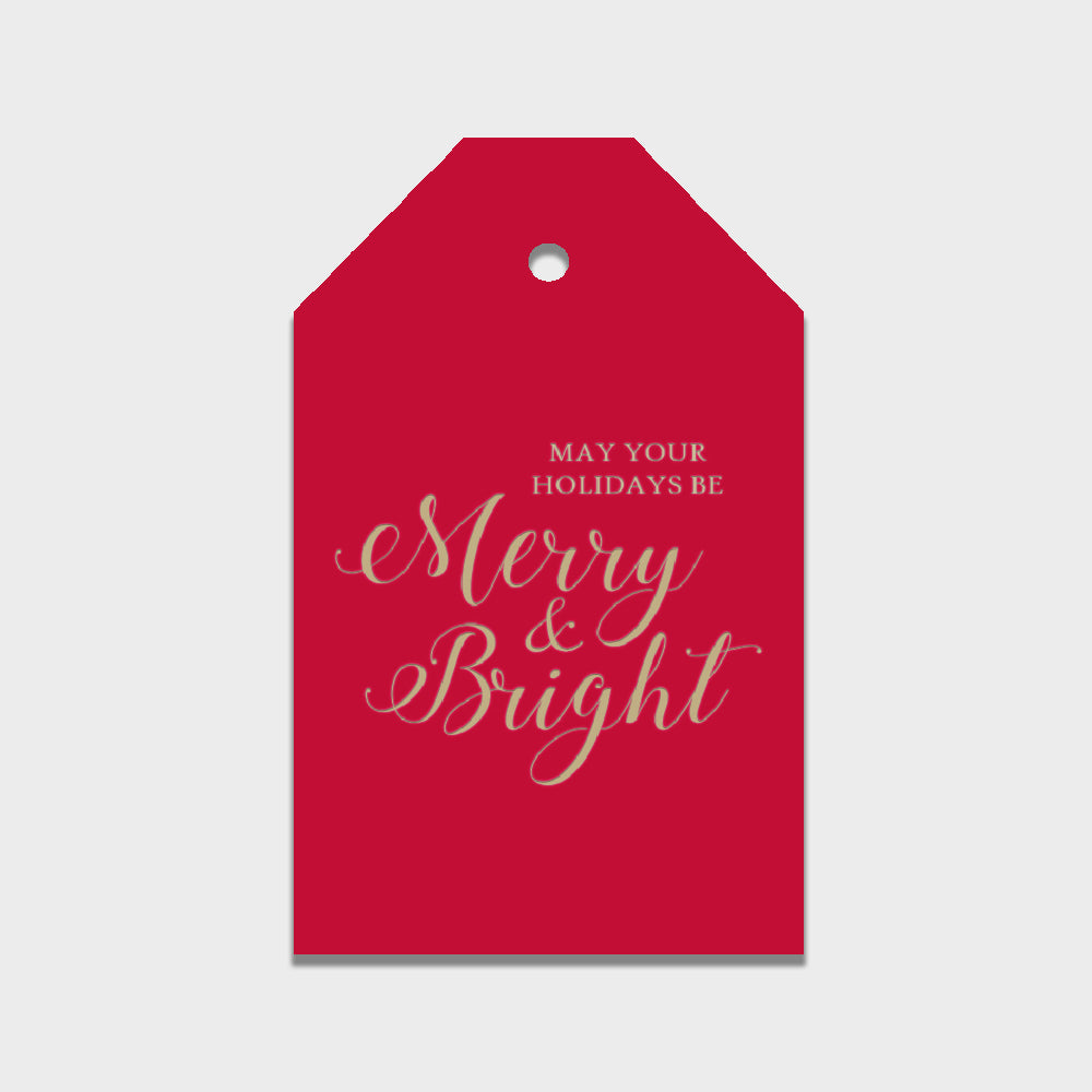 Merry & Bright Gift Tag