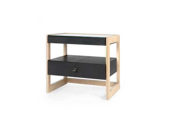 Villa & House Black Elton 1-Drawer Side Table