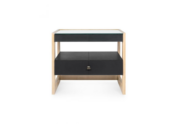 Villa & House Black Elton 1-Drawer Side Table