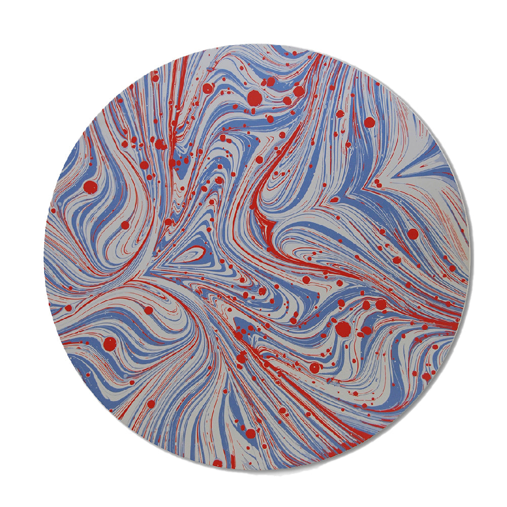 Tisch New York Marble Red and Blue Placemat