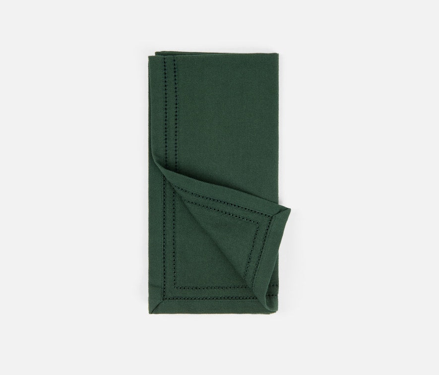 Blue Pheasant Betty Forest Cocktail Napkin w/ Double Eyelet - Pack of 4