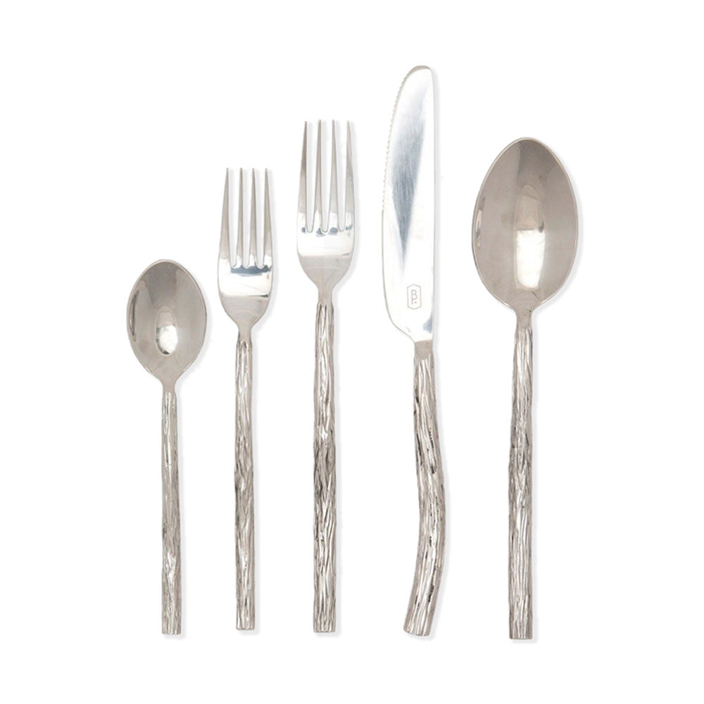 Blue Pheasant Danele Polished Silver Flatware Set