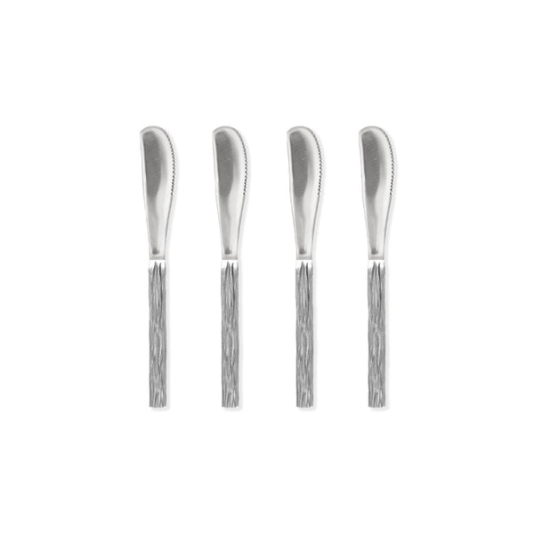 Blue Pheasant Harrison Silver Faux Bois Spreaders