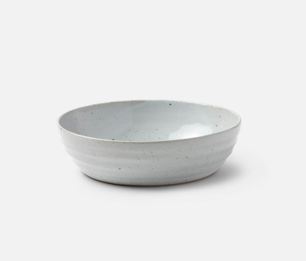 Blue Pheasant Hayes White Salt Glaze Serving Bowl / Set of 2