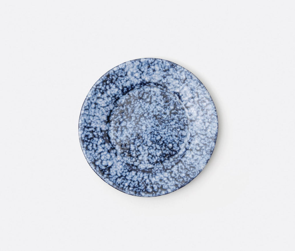 Blue Pheasant Isla Spotted White Dessert/Salad Plate / Set of 4