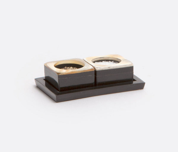 Blue Pheasant Lia Pinch Bowls - Natural & Black