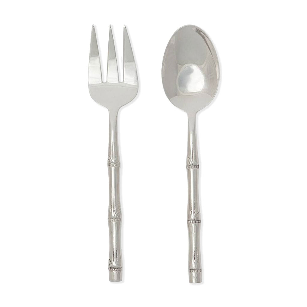 Blue Pheasant Liliana Polished Silver 2-Piece Serving Set