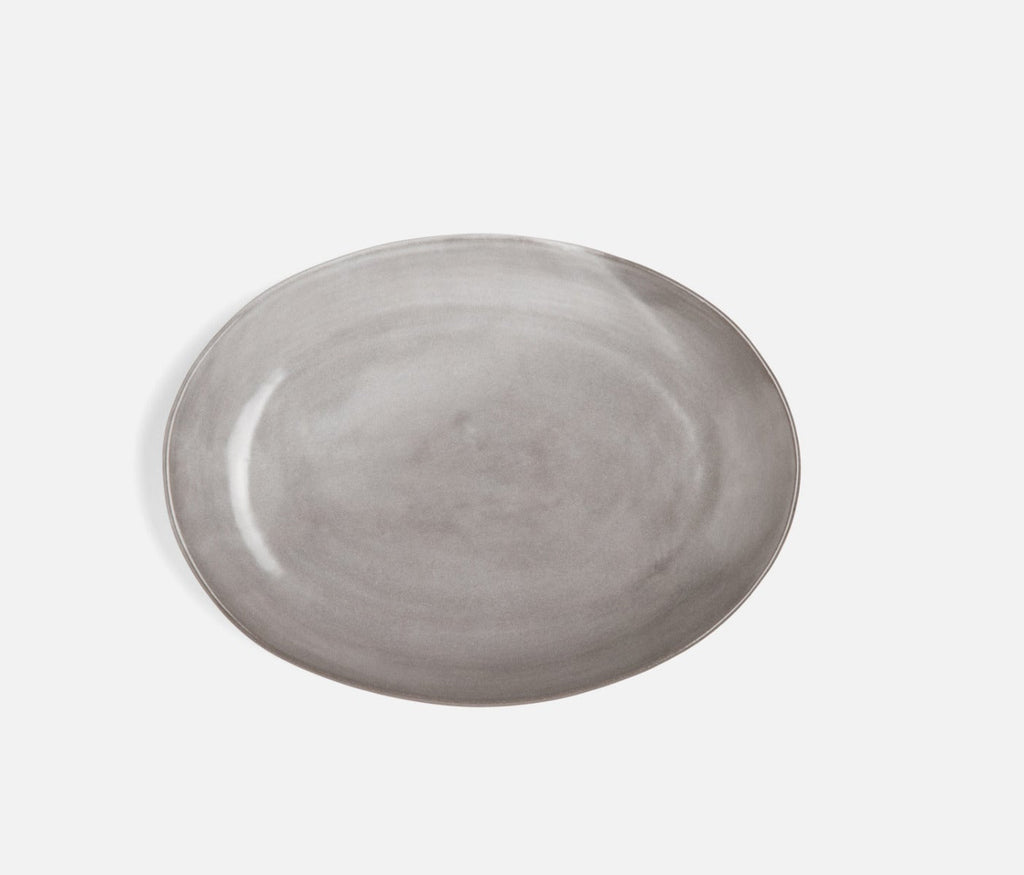 Blue Pheasant Marcus Large Serving Platter - Cement Glaze