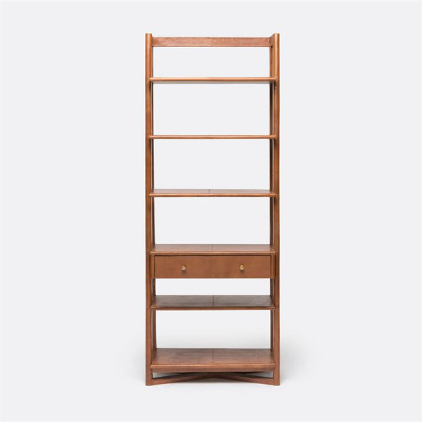 Made Goods Farlan Full-Grain Leather Bookcase