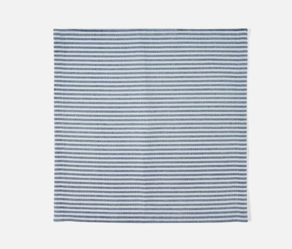 Blue Pheasant Brooks Classic Navy Stripe Cotton Canvas, Cocktail Napkin / Pack of 4